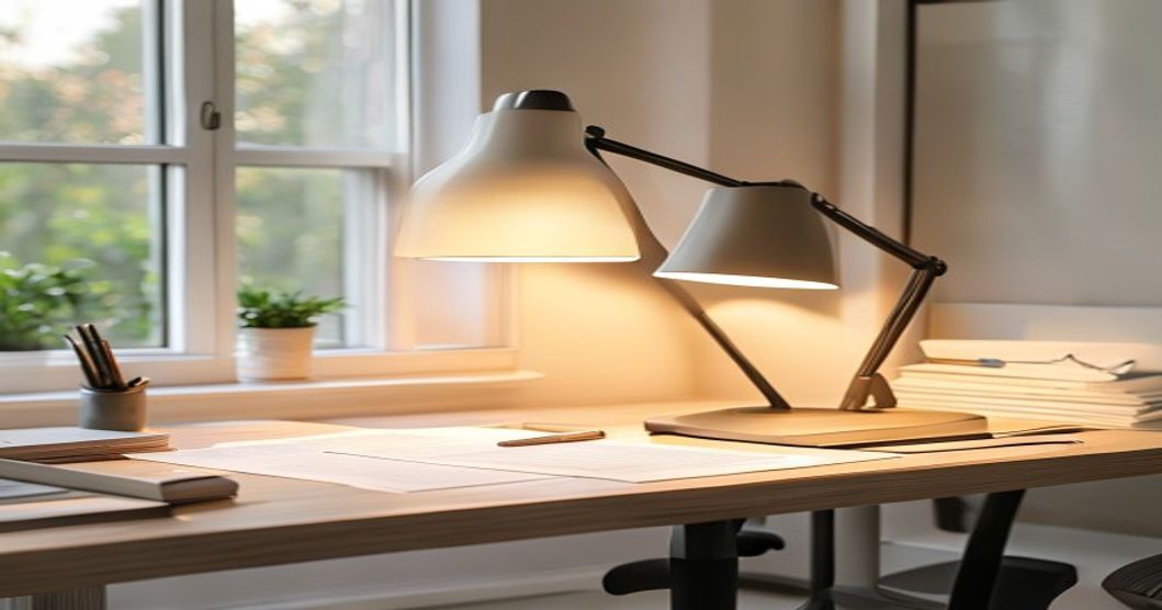 Best desk lamp providing focused lighting over a clean workspace with adjustable features