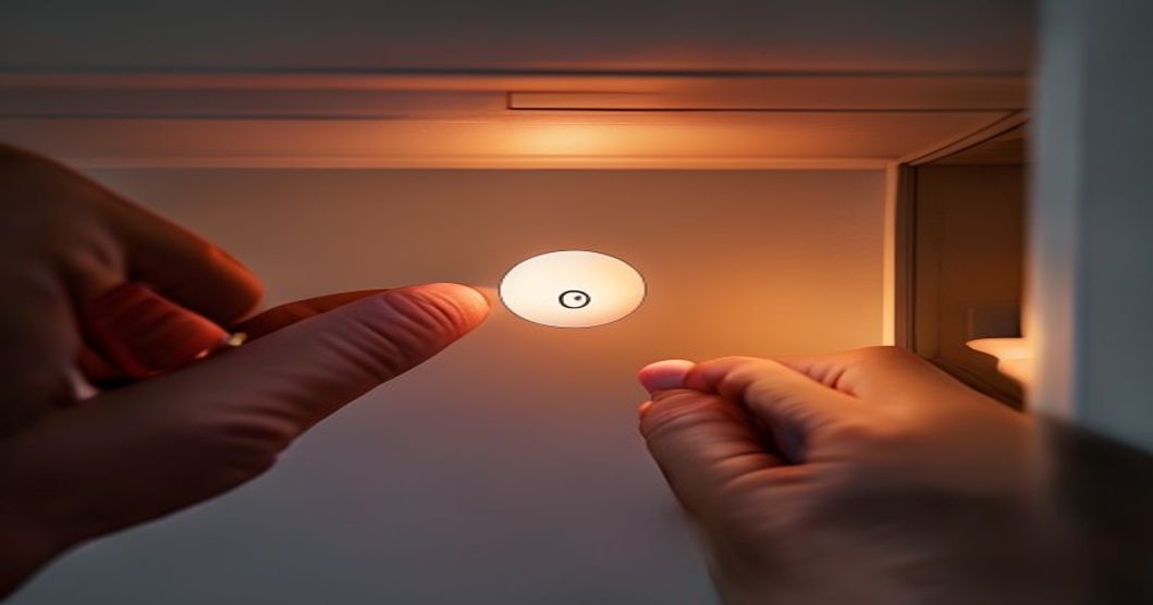 Installing a motion sensor smart bulb into a closet fixture socket